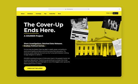 COURIER full-width newsroom moment